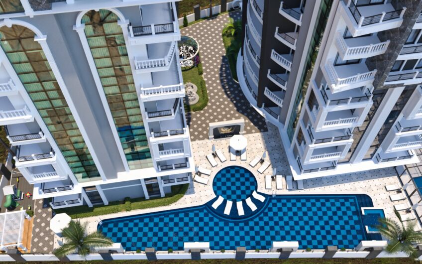 New off-plan project of a residential complex in the center of Alanya