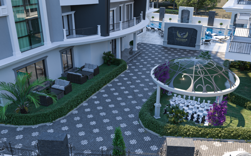 New modern residential project in a great location in the center of Alanya
