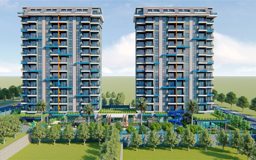 Modern and luxury residential complex project in Mahmutlar