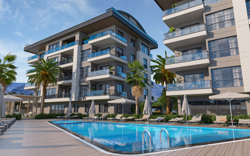 New luxury and full activity residential project in Oba Alanya