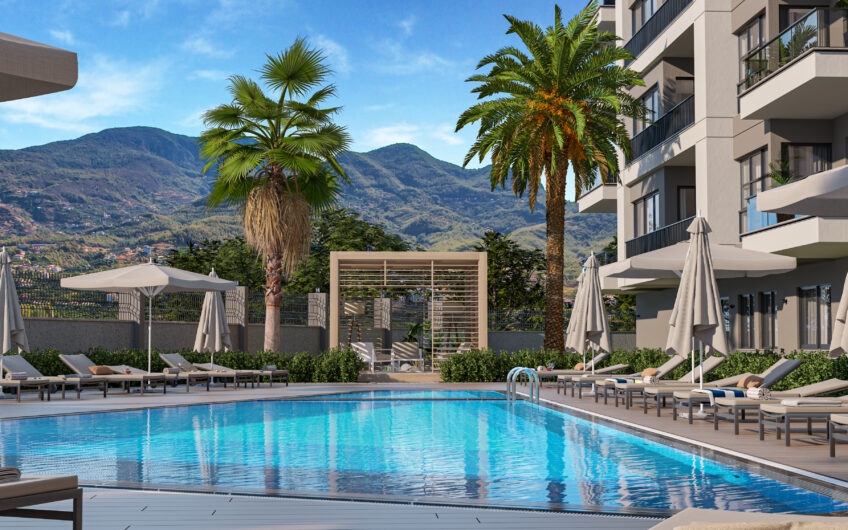 New luxury and full activity residential project in Oba Alanya