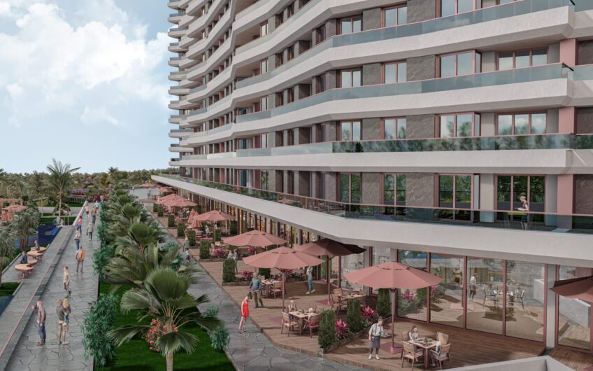 Residential complex in Istanbul Buyukcekmece with views and beautiful landscaped gardens