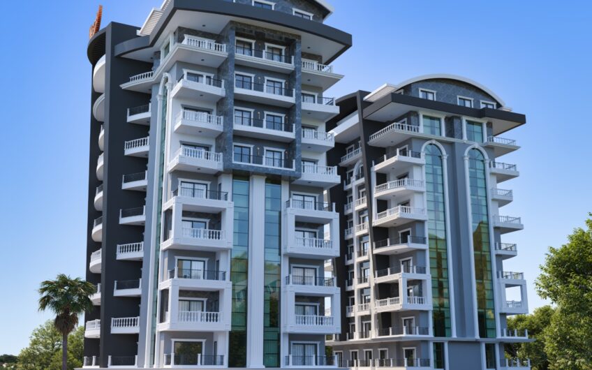 New modern residential project in a great location in the center of Alanya