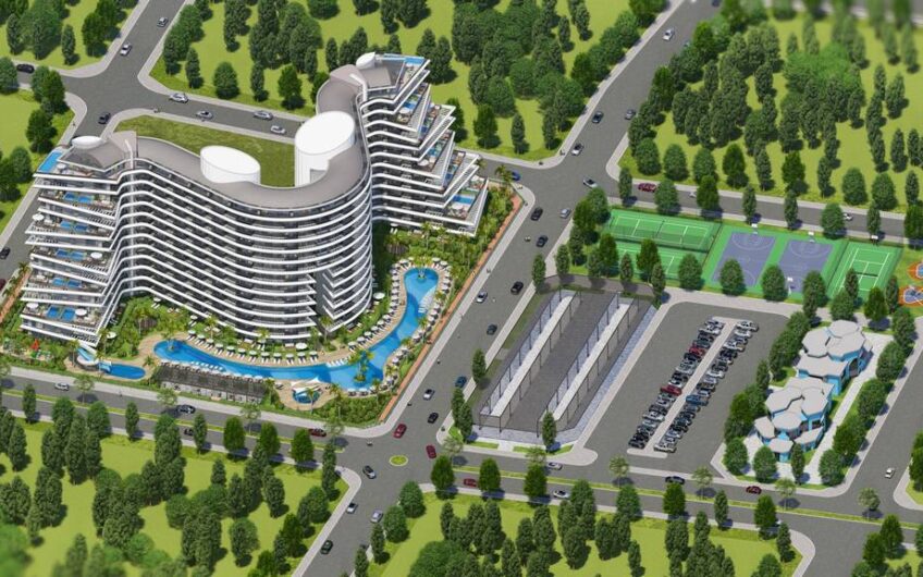 New modern and premium class residential complex project in Antalya Altıntaş
