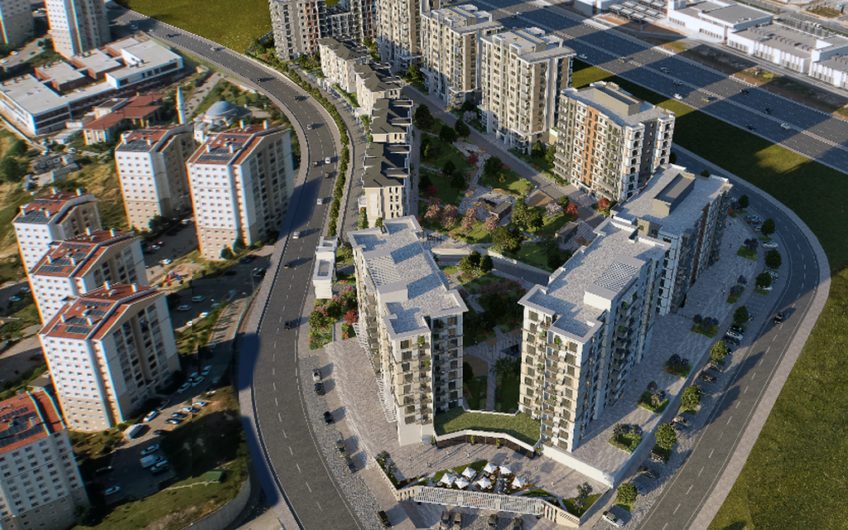 New modern residential complex in Başakşehir, Eurasia