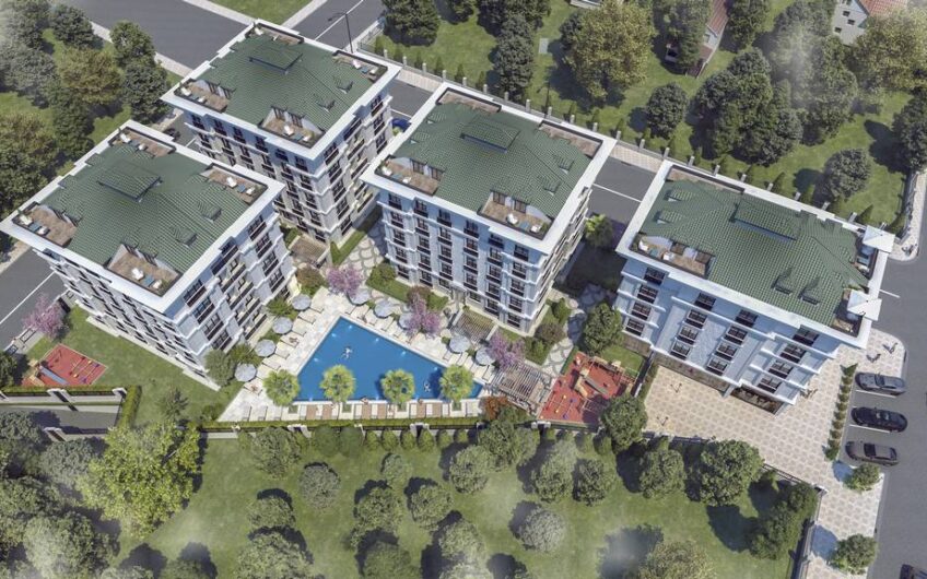 Sea-view apartments with different layouts for sale in Buyukcekmece