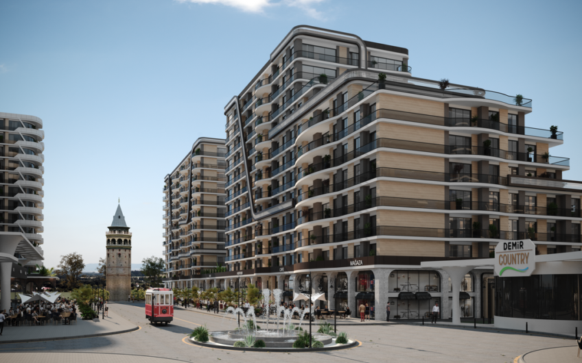 Apartments for sale in Istanbul Beylikduzu on a large size project with special architecture