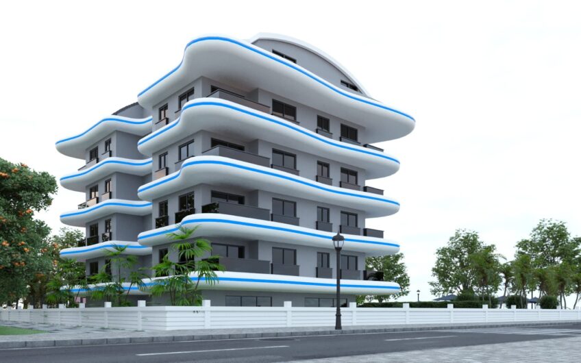 Modern and new apartments for sale in Incekum