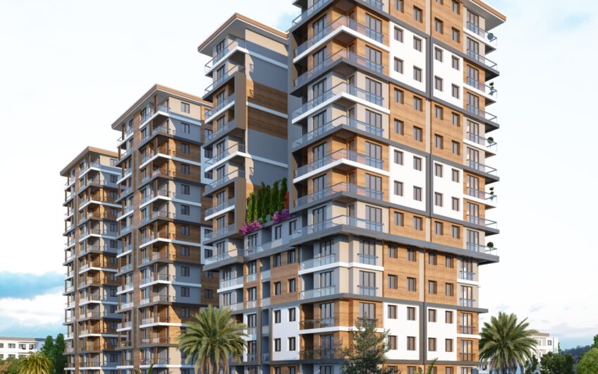 Apartments for sale in a large residential complex in Istanbul Kucukcekmece near the lake