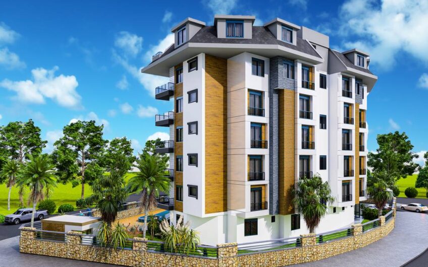 Comfortable and modern apartments for sale from the project in Tosmur