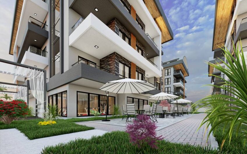 Modern residential project in Oba a region with a residence permit