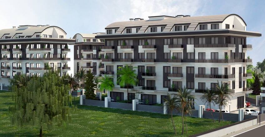 Affordable and modern apartments for sale in a residence permit area in Oba