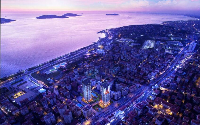 Spacious apartments with lovely views of the sea is up for sale in Istanbul Kartal