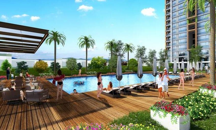 Spacious apartments with lovely views of the sea is up for sale in Istanbul Kartal