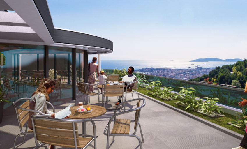 New luxurious apartments for sale in Istanbul Asian side with sea views