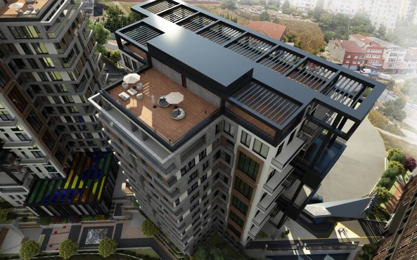 Apartments for sale in Istanbul Kagithane with views towards the Belgrad Forest