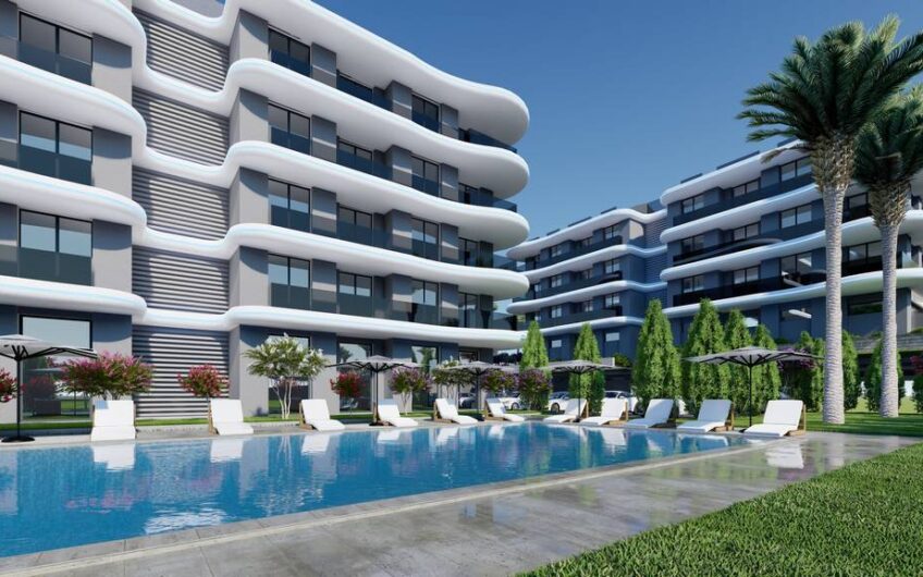 Seafront apartments for sale from new project in Okurcalar