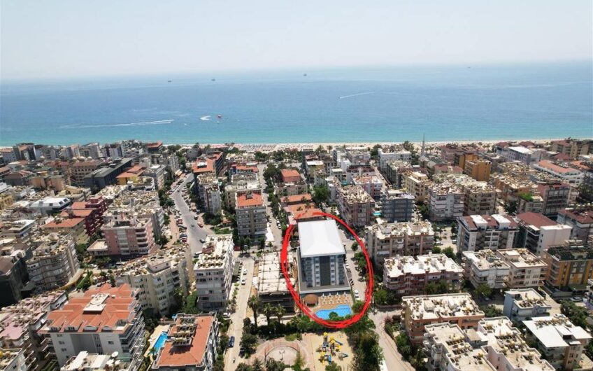 Construction of a modern residential project in the center of Alanya