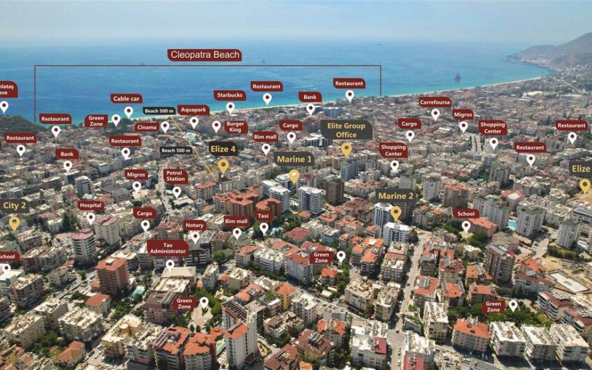 Construction project suitable for citizenship in Alanya center district