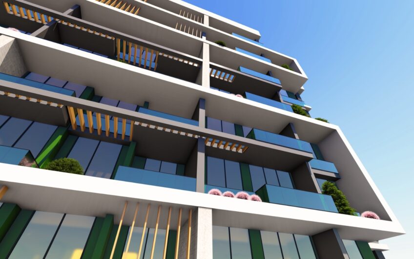 Brand new residential project construction Emerald Homes in Mersin