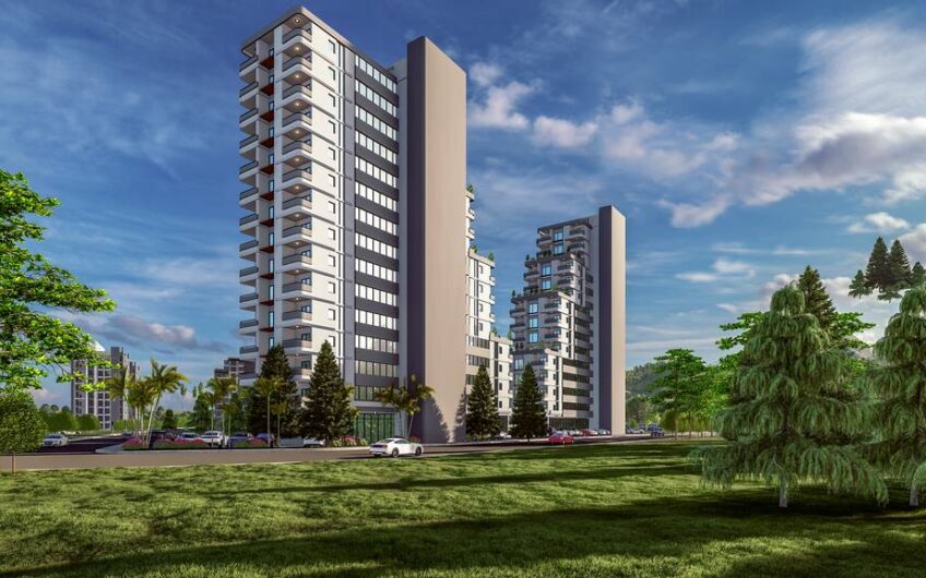 Construction of modern residential project in Mersin