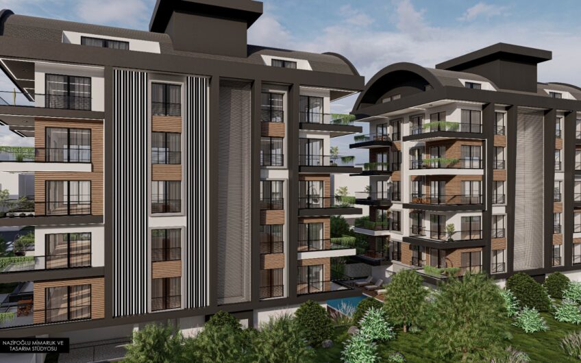 New residential complex project in Mahmutlar