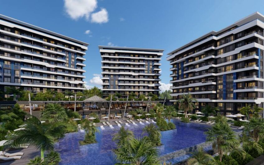 Excellent residential complex project suitable for residence permit in Okurcalar region