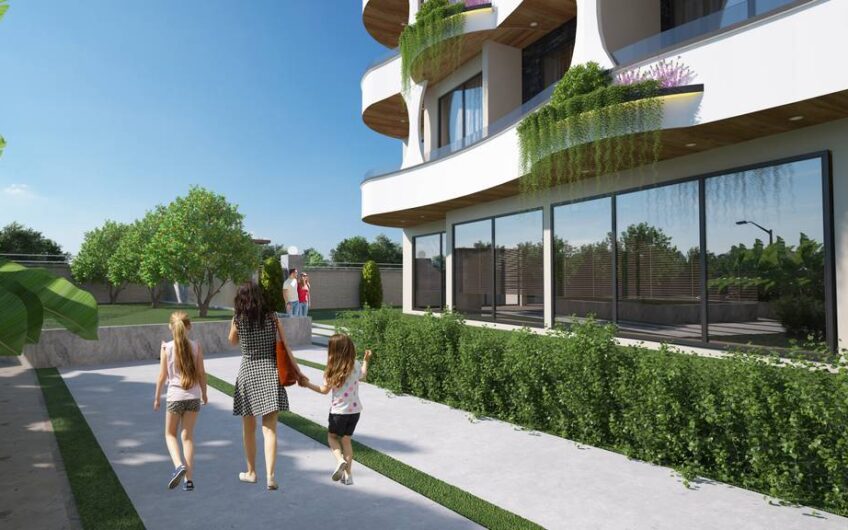 New modern residential complex project suitable for residence permit in Oba Alanya