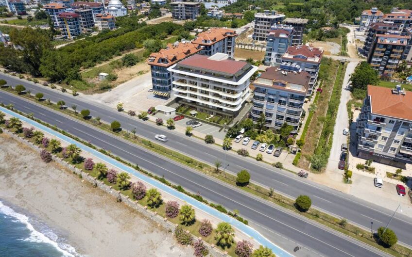 Luxury residential project Oxo Beach at seafront in Kestel