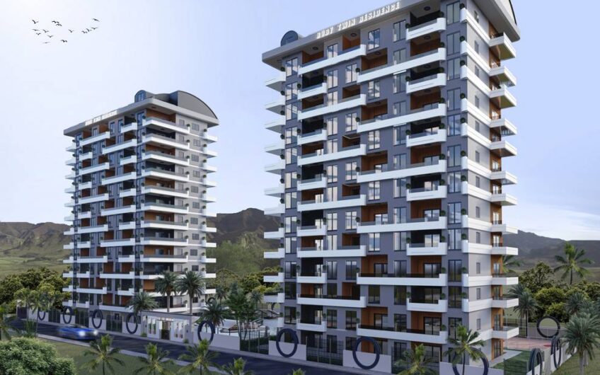Construction of new residential project in Mahmutlar