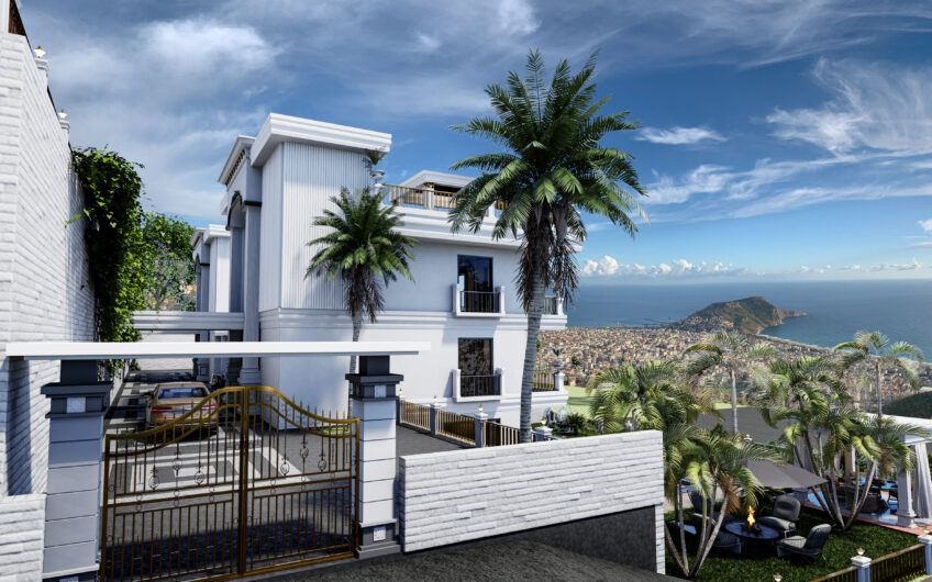 Mia Villa Project for Sale in Alanya Tepe Suitable for Citizenship
