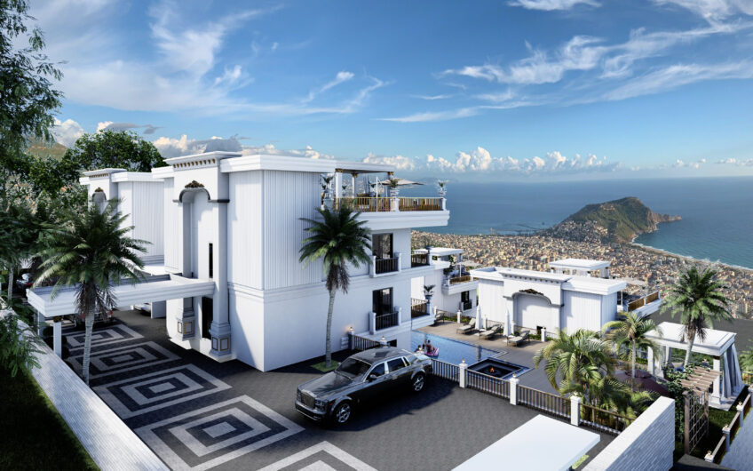 Mia Villa Project for Sale in Alanya Tepe Suitable for Citizenship