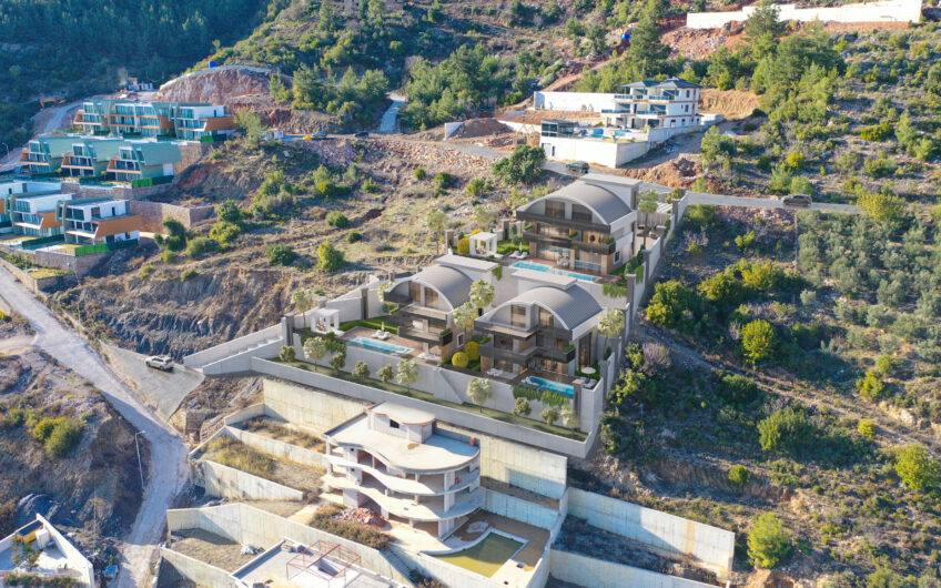 Truwa Villas Project in Tepe Alanya For Sale