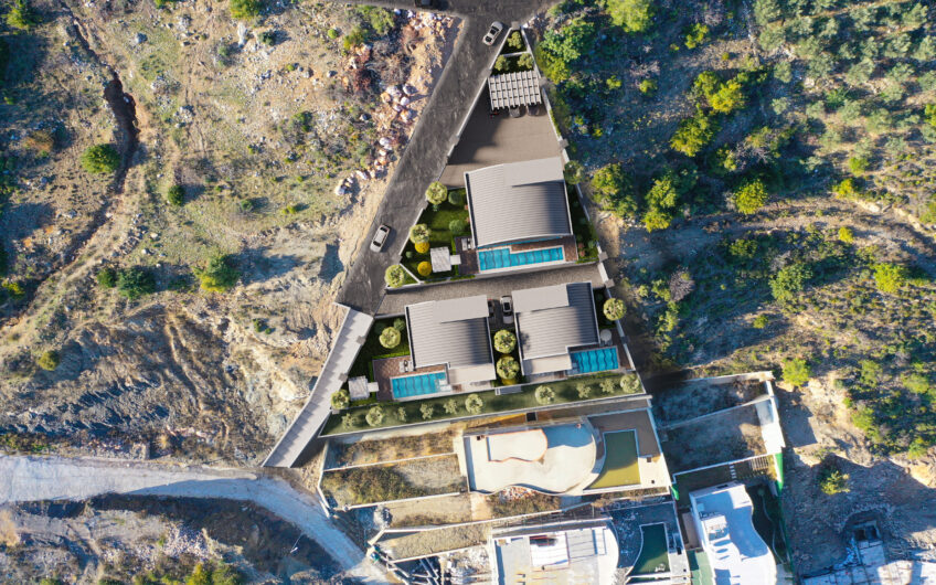 Truwa Villas Project in Tepe Alanya For Sale