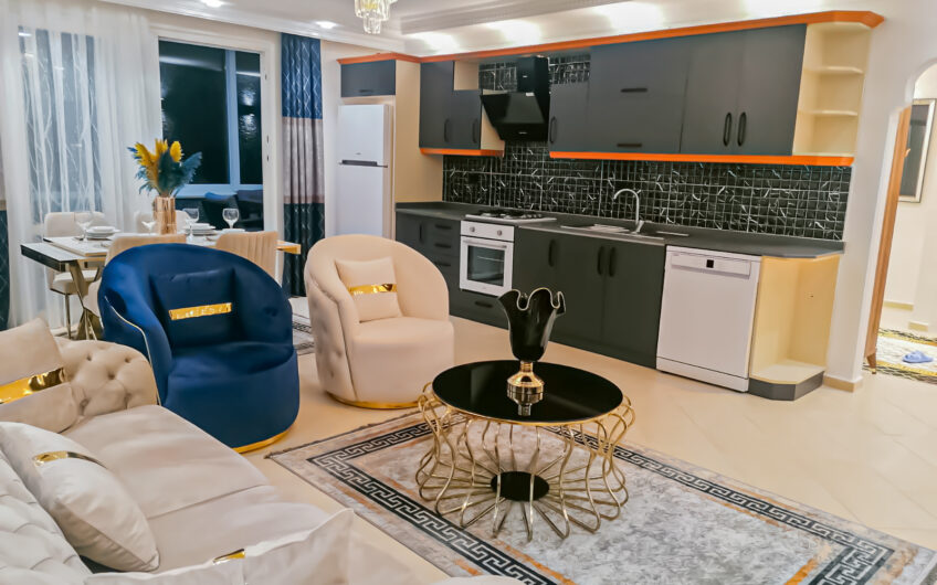 2+1 luxury furnished flat for sale in Mahmutlar
