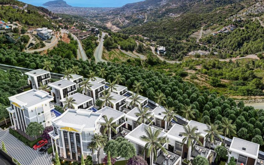 Paradise Villas luxury villa project in Alanya Tepe neighborhood