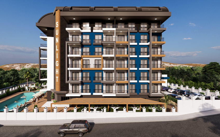 Sunlight Residence new project suitable for residence permit in Gazipaşa