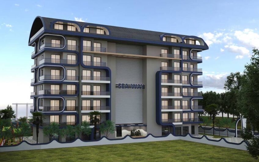 Modern residential construction project Seaway with affordable prices in Gazipaşa