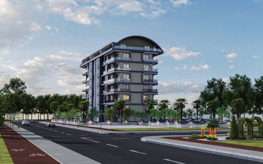 Modern residential construction project Seaway with affordable prices in Gazipaşa