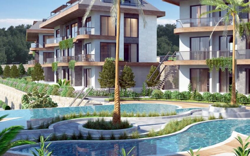 Construction of a new and luxury housing project in Bektaş Avax The Pinewoods