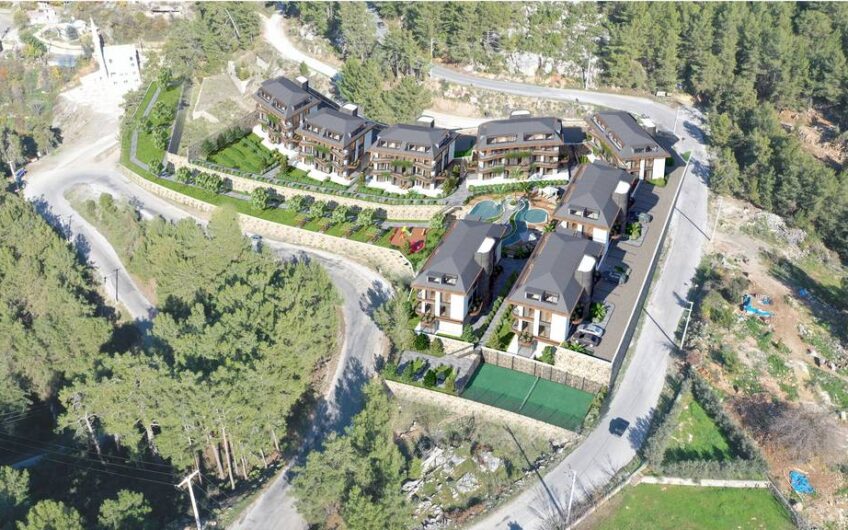 Construction of a new and luxury housing project in Bektaş Avax The Pinewoods