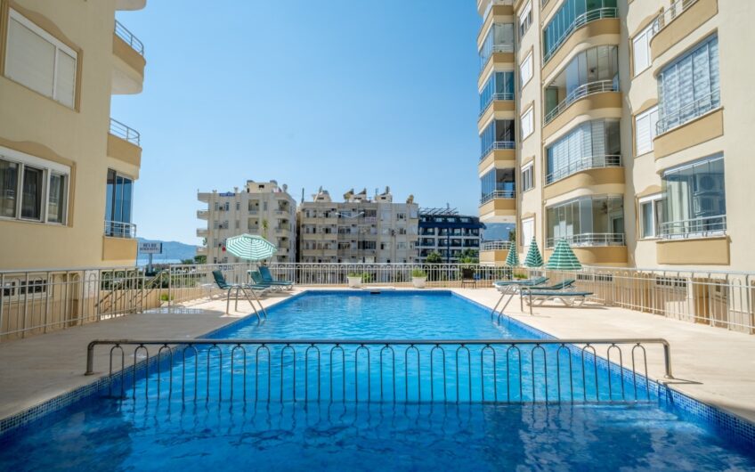 Furnished apartment with sea view in Tosmur