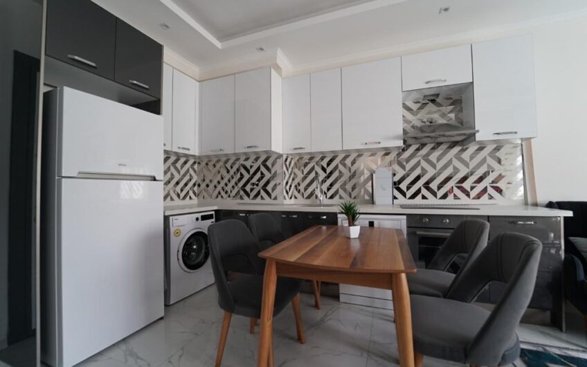 1+1 furnished apartment for sale in Alanya, Cleopatra area