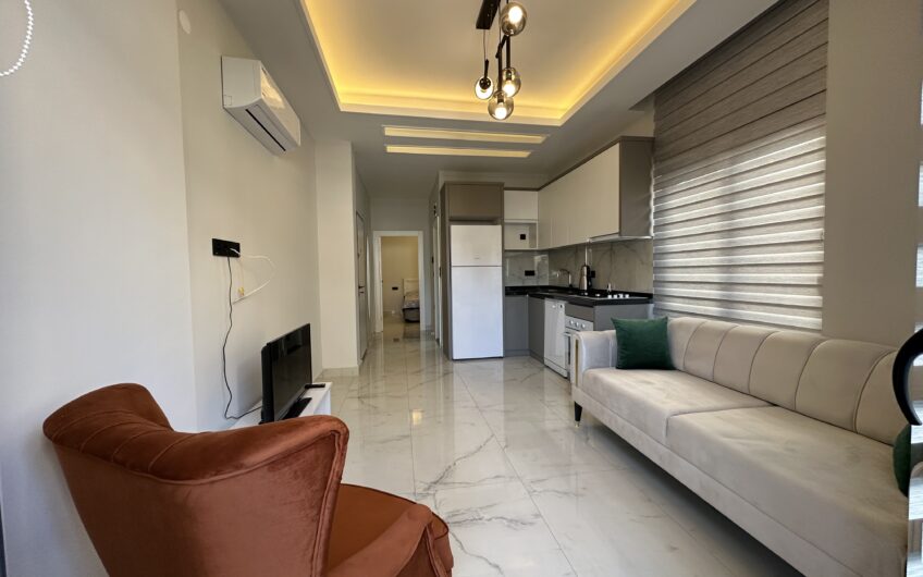 1+1 furnished apartment for sale in Alanya