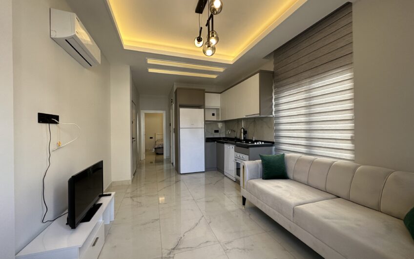 1+1 furnished apartment for sale in Alanya