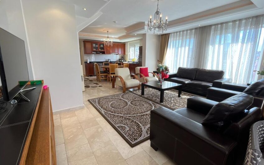 3+1 furnished duplex for sale in Alanya Center