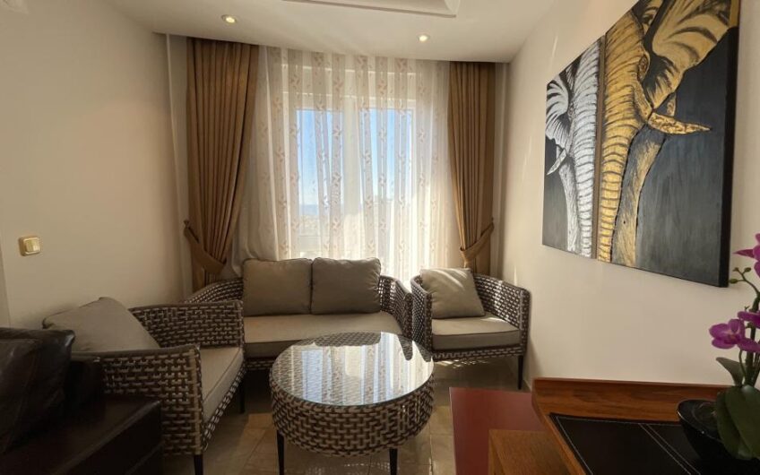 3+1 furnished duplex for sale in Alanya Center