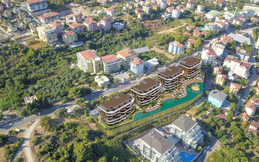 2+1 apartment for sale in a luxury project in Kestel