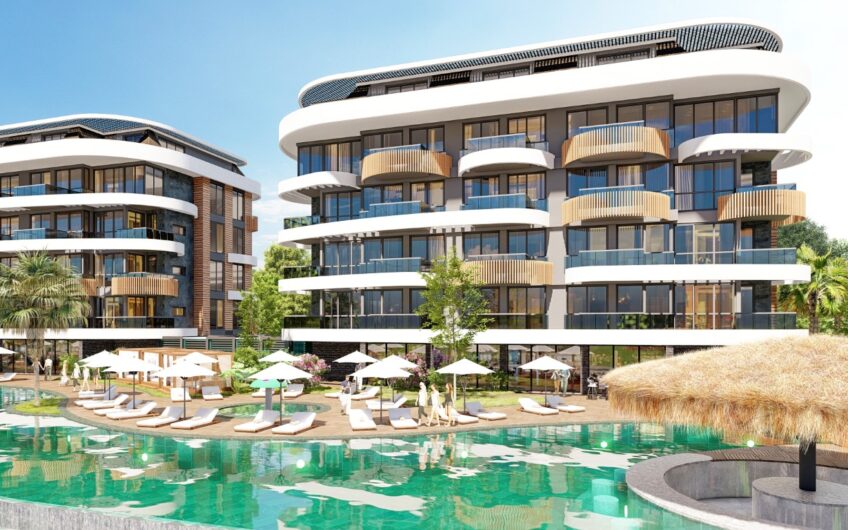 2+1 apartment for sale in a luxury project in Kestel