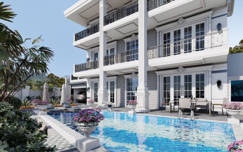 Triplexvilla i Alanya, Turkiet Lämplig för turkiskt medborgarskap